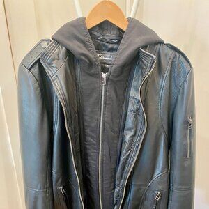 7 DIAMONDS // MOTO STYLE MANILA LEATHER JACKET